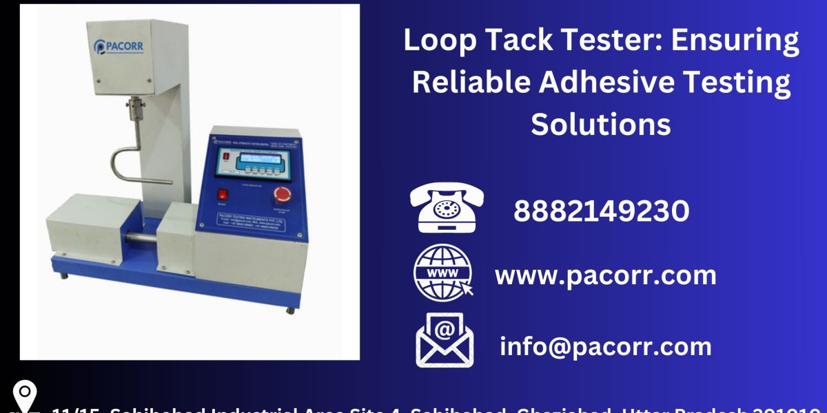 Why Every Manufacturer Needs the Loop Tack Tester from pacorr.com for Adhesive Testing